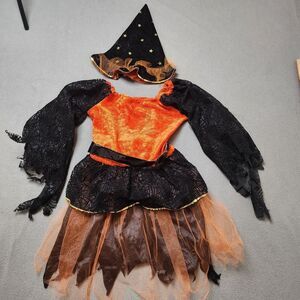 Halloween Witch Costume Kids Size Medium